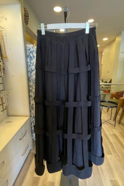 Ceremony Pasion Kafes Detaylı Dubai Etek  Siyah