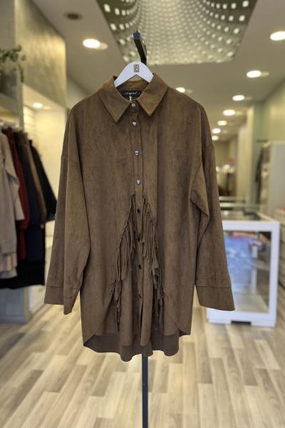 Ceremony 2026 KIŞ Püsküllü Süet Gömlek Haki