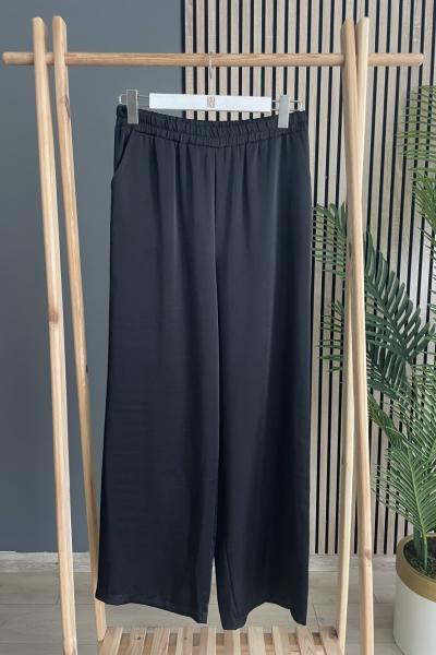 Ceremony Samar Bol Paça Pantolon Siyah