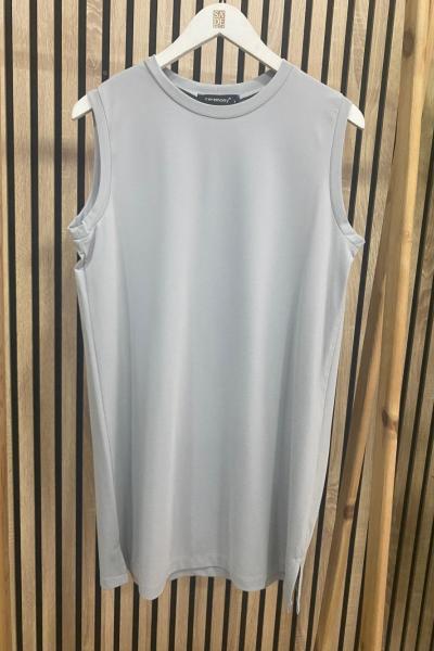 Ceremony Sıfır Kol İçlik Açık Gri