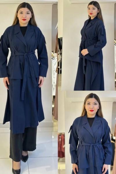 Ceremony Yanı Volanlı Slopet Detaylı Dubai Kap Lacivert