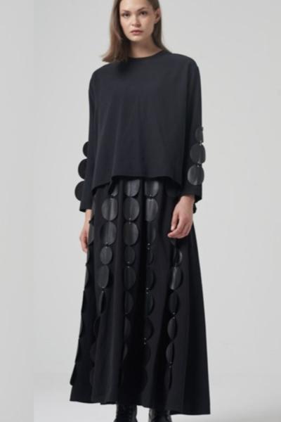 Ceremony 2026 KIŞ Cookie Etekli Takım Siyah