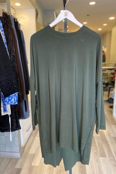 Efraze Asimetrik Sandy Tunik Haki