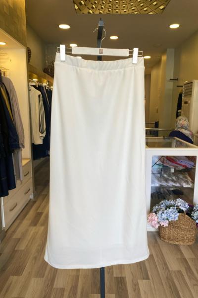 Efraze First Krep Lastikli Kalem Etek Beyaz