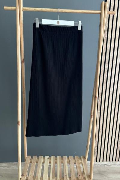 Ceremony Fitilli Etek Siyah