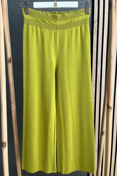 Şirin Geniş Paça Merserize Pantolon  Asit