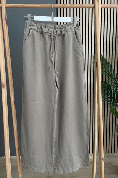 Magazin BELİ LASTİKLİ ARKASI CEPLİ PANTOLON Bej