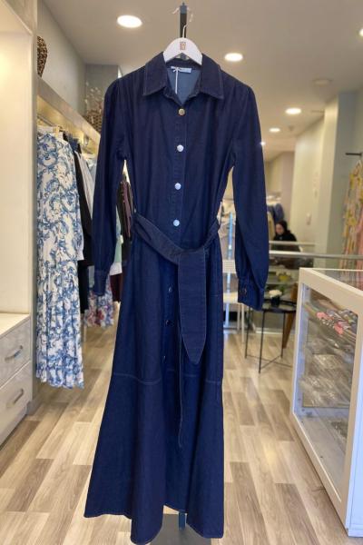 Magazin Denim Elbise Lacivert