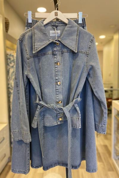 Magazin Denim Etekli Takım  Açık Mavi