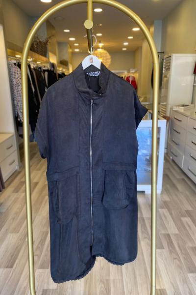 Mascara Dik Yaka Yelek Antrasit