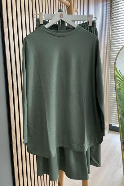 Merwish Bambu Etek Takım Su Yeşili