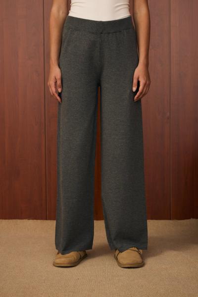 Merwish Basic Triko Pantolon  Antrasit