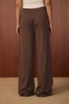 Merwish Basic Triko Pantolon  Kahverengi