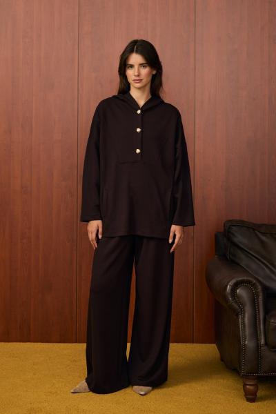 Merwish Liro Takım Kahverengi