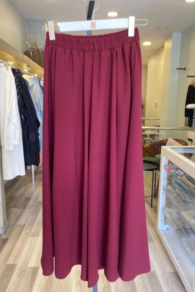Merwish Pantolon Etek Bordo