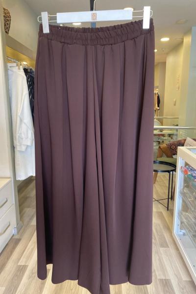 Merwish Pantolon Etek Kahverengi