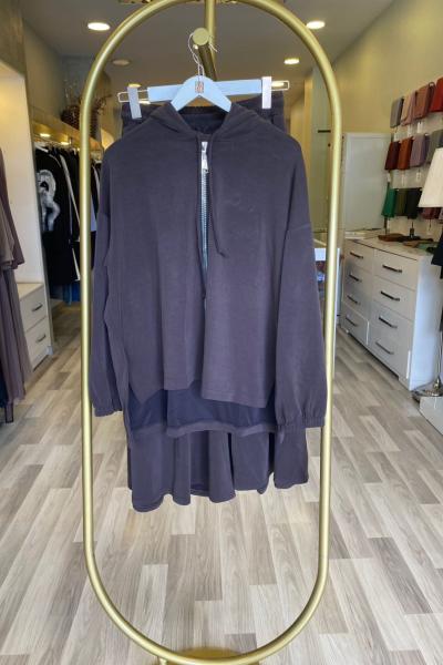 Merwish Pisa Takım Kahverengi