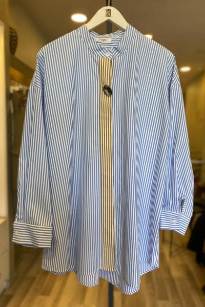 Merwish ŞANZELİZE GÖMLEK Mavi