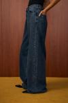 Merwish Salaş Denim Pantolon Mavi