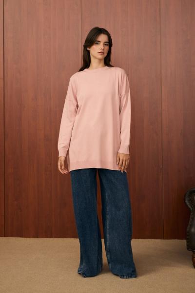 Merwish Venedik Triko Tunik Pudra