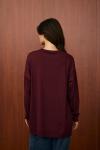 Merwish Venedik Triko Tunik Bordo
