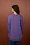 Merwish Venedik Triko Tunik Mor