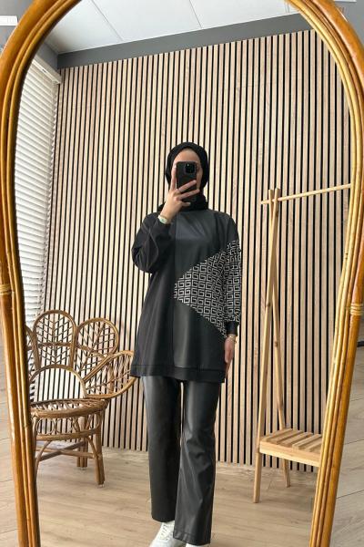 Otto Deri Pantolon Siyah