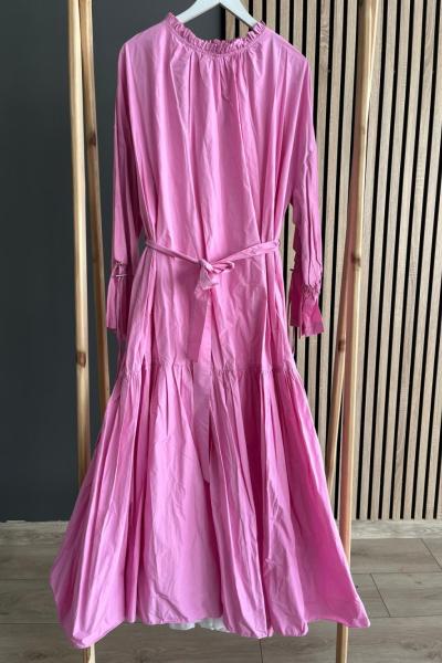 Ceremony Paraşüt Kumaş Elbise Pembe