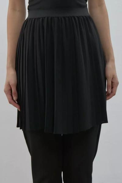 Merwish Piliseli Krep İçlik Siyah