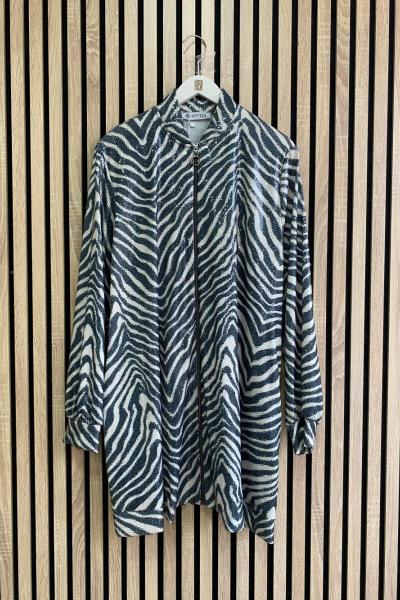 Otto Zebra Desen Payet Kap  Karışık Desenli