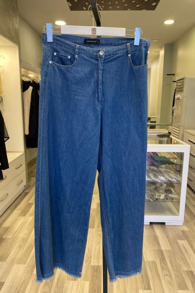 Sade Butik Paçası Püsküllü Pantolon Kot (Denim)