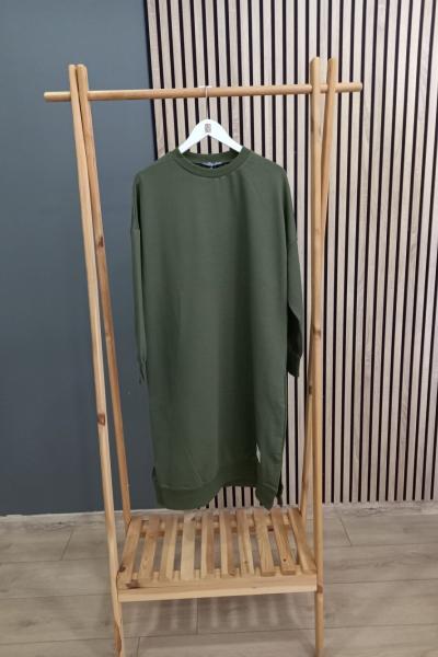 Sade Butik Soul Basic Uzun Tunik Haki