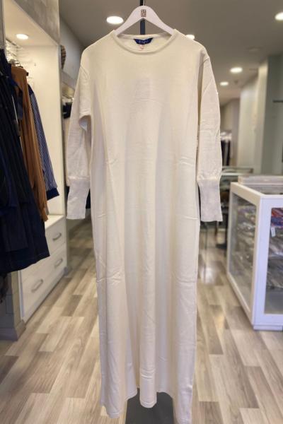 Süssü Kotanit Örme Triko Elbise Krem