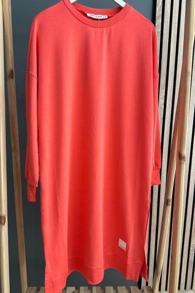 Puane Uzun Boy Tunik Turuncu