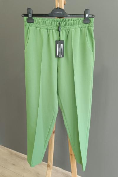 Ceremony Beli Lastikli Finike Havuç Paça Pantolon Yeşil