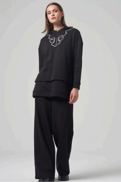 Ceremony 2026 KIŞ Nakışlı Evita Takım Siyah