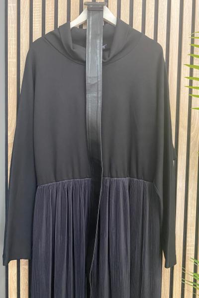 Ceremony Pilise Detay Kemerli Elbise Siyah