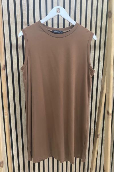 Ceremony Sıfır Kol İçlik Kahverengi