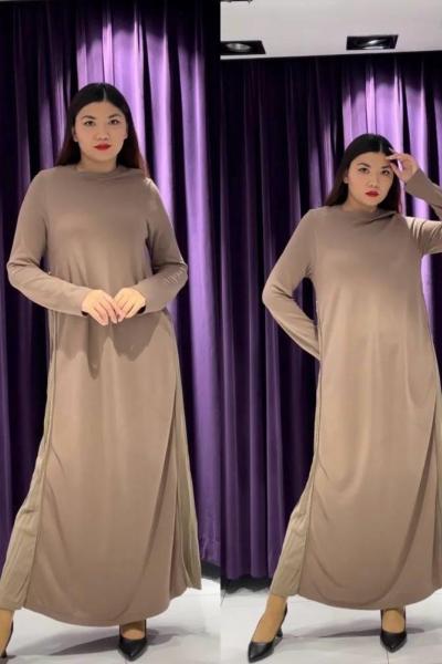 Ceremony Yanlarından Fermuarlı Kraşlı A From Elbise Vizon