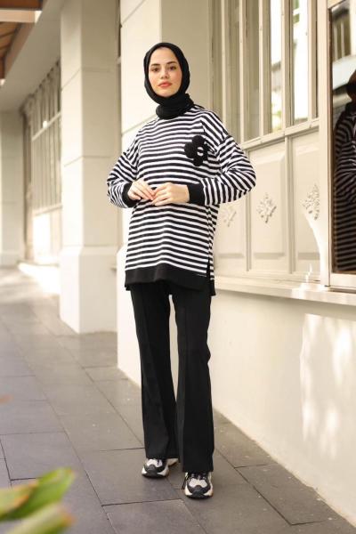 Lamazi İspanyol Paça Pantolon Siyah