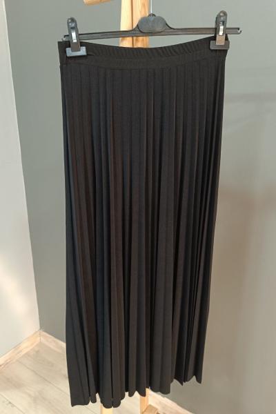 Ceremony Sandy Piliseli Etek Siyah